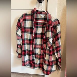 Old Navy Plaid Shirt - Red, Black, and White